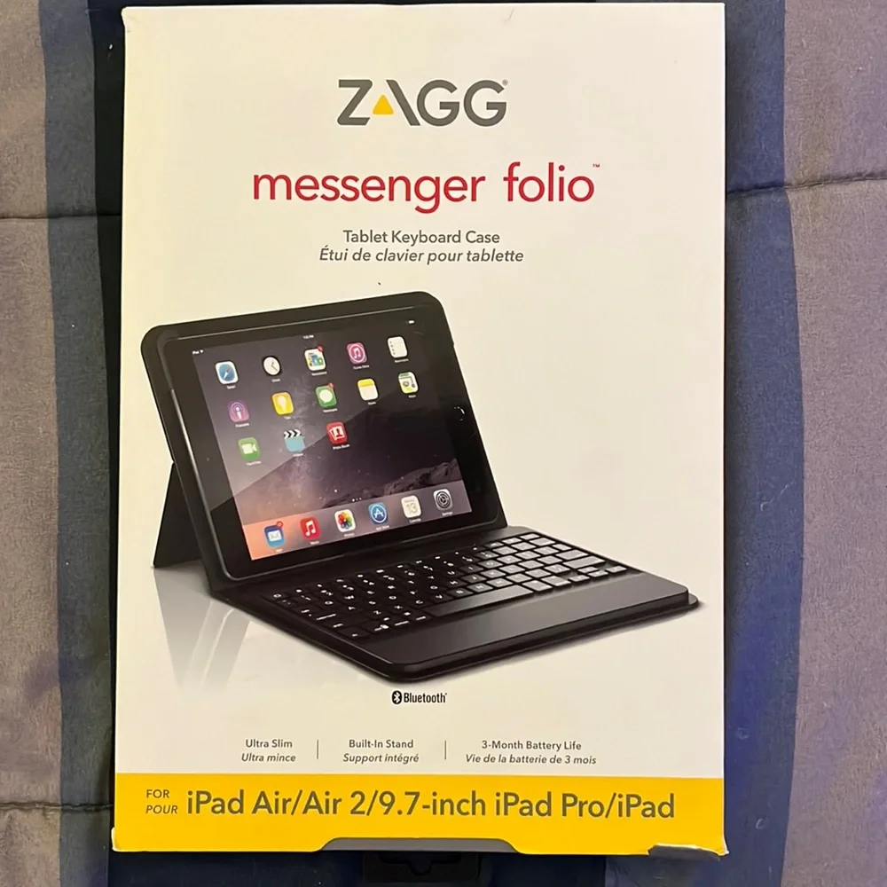 ZAGG Messenger Folio keyboard case for iPad Air/Air 2/9.7-inch iPad Pro/iPad